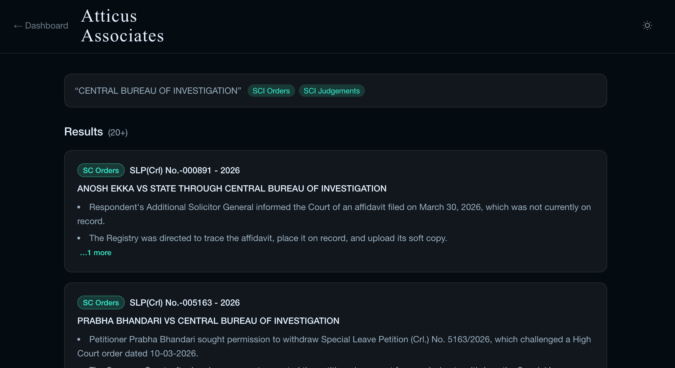Atticus Alerts