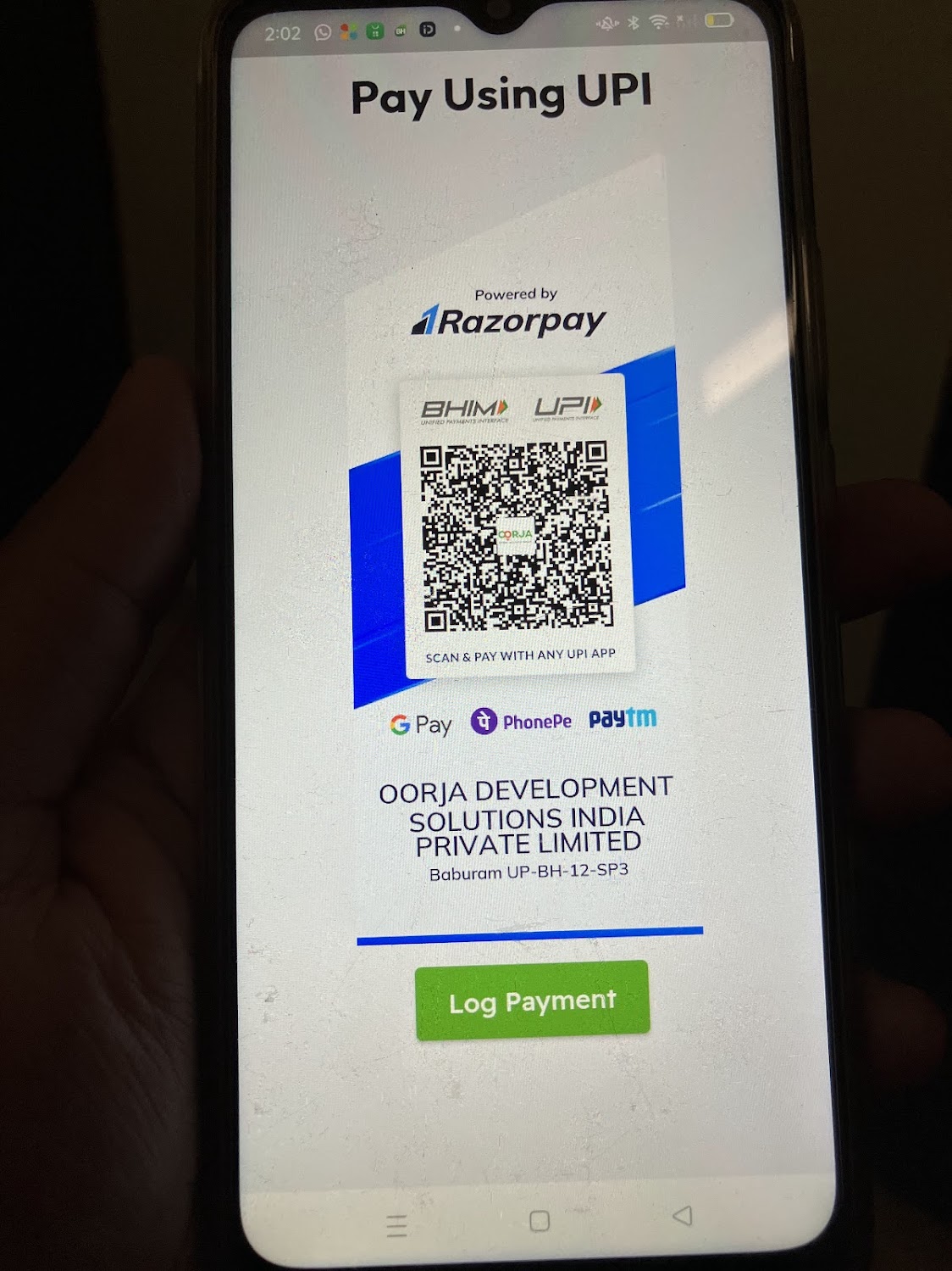 The Sheer Joy when a dynamic UPI code loads!
